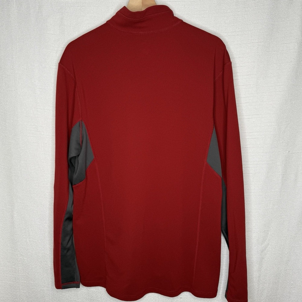 Nike ACG Pullover Shirt Red 1/4 Zip Golf Outdoors Mens Large Long‎ Sleeve - Picture 4 of 9